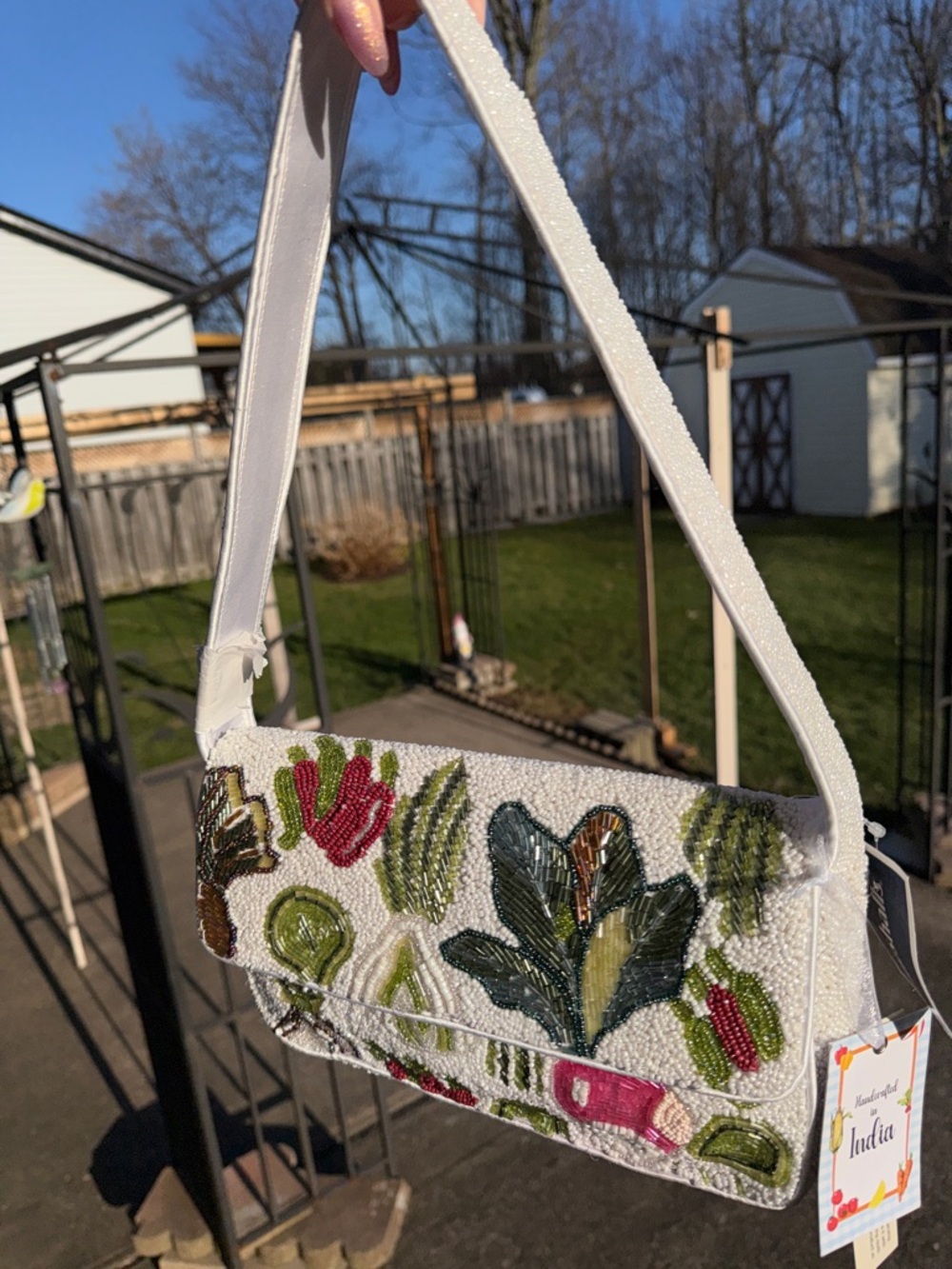 Viral beaded bag vegetables NWT - Picture 9 of 9
